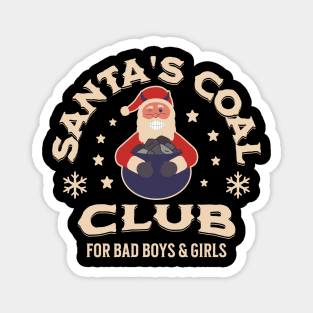 Santa's Coal Club Magnet