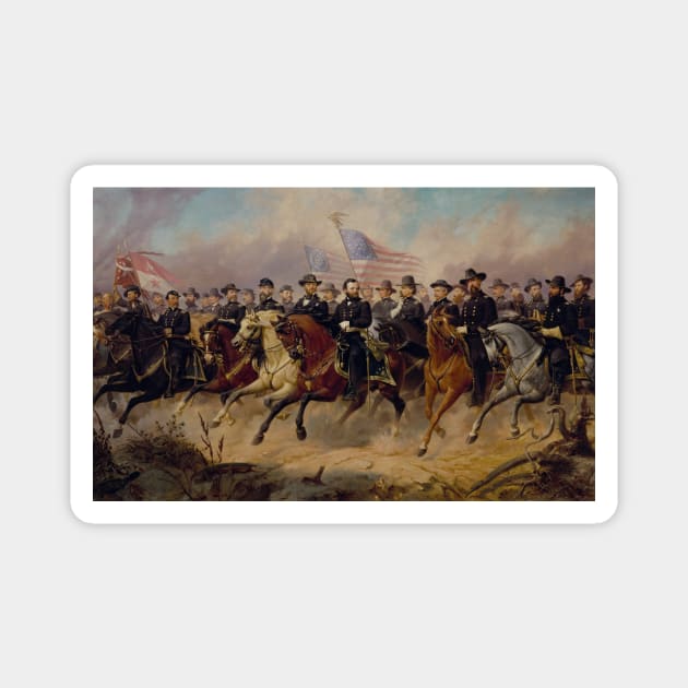 Grant And His Generals - Union Civil War Magnet by warishellstore