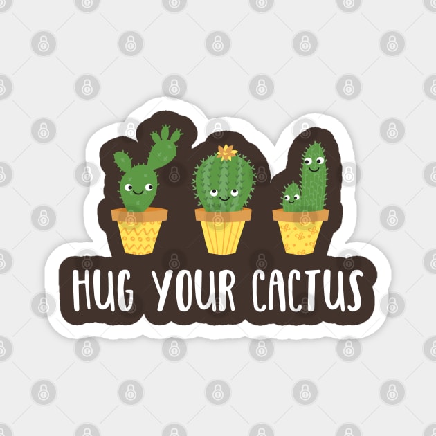 Hug Your Cactus Magnet by katelein