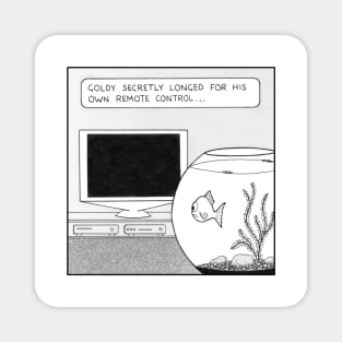 Bored goldfish Magnet