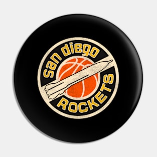 San Diego Rockets Basketball Team Pin