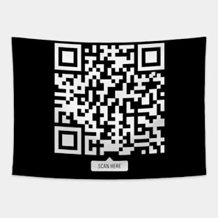 Funny QR code Tapestry