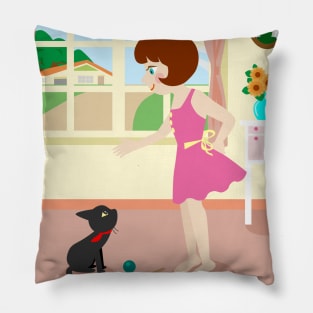 Whim and Girl Pillow