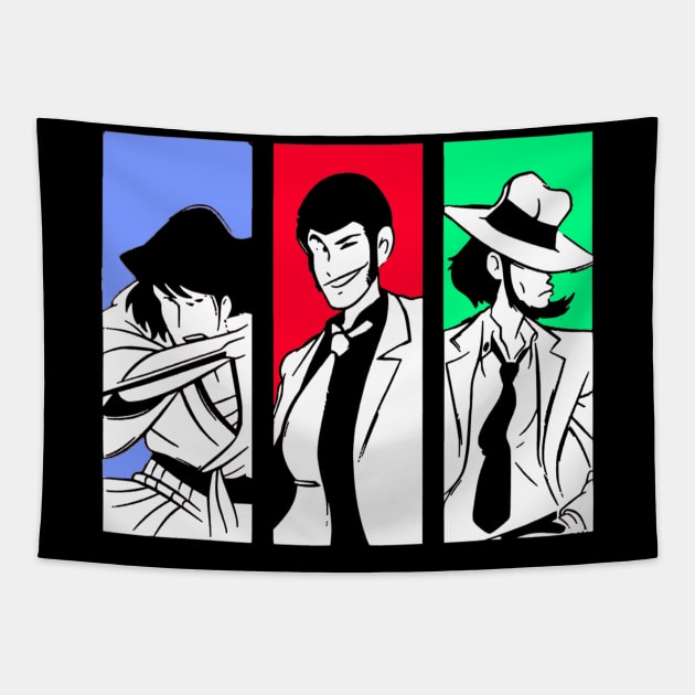 Lupin the 3rd Jigen and Goemon Tapestry by OtakuPapercraft