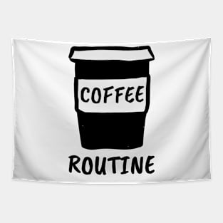 Coffee Caffeine Routine Daily Routine Tapestry