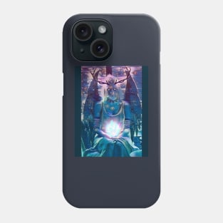 Aurora Blue Angel Demon Phone Case