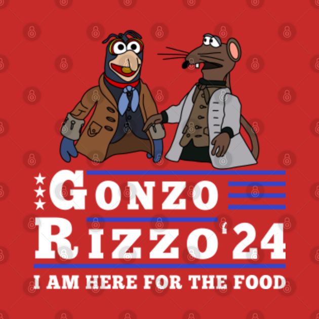 The Muppets Gonzo Rizzo Vote For 2024 - Muppets - T-Shirt | TeePublic