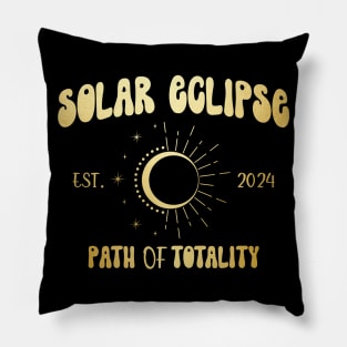 Total Solar Eclipse Path of Totality Countdown April 8th 2024 Pillow