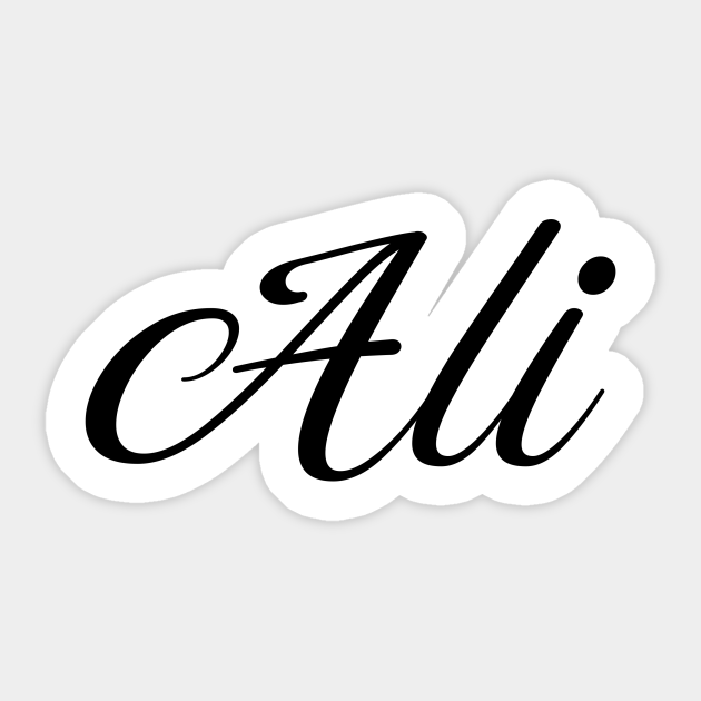 Name Ali Ali Sticker Teepublic Name photo on birthday cake. name ali