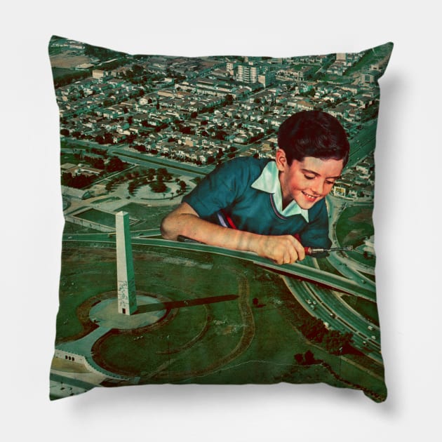 City Pillow by mathiole