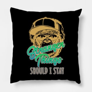Stranger Things Should I Stay Pillow