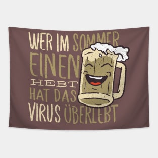 Funny German Beer Quote Beer Lover Tapestry