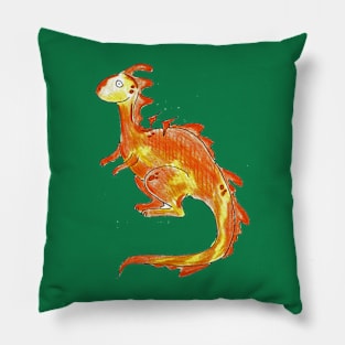 Orange dragon Pillow