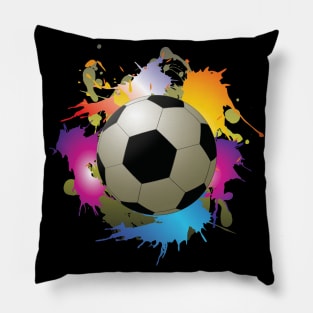 the color of soccer Pillow