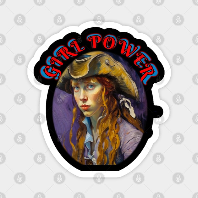 Girl power Pirate wench Magnet by sailorsam1805