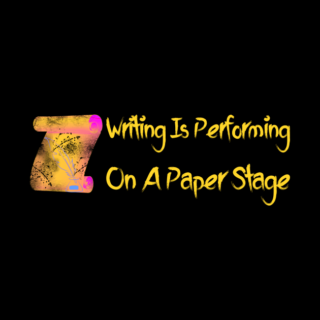 Writing Is Performing On A Paper Stage by Lin Watchorn 