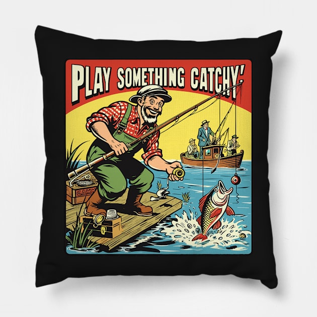 Play Something Catchy Pillow by OldSchoolRetro