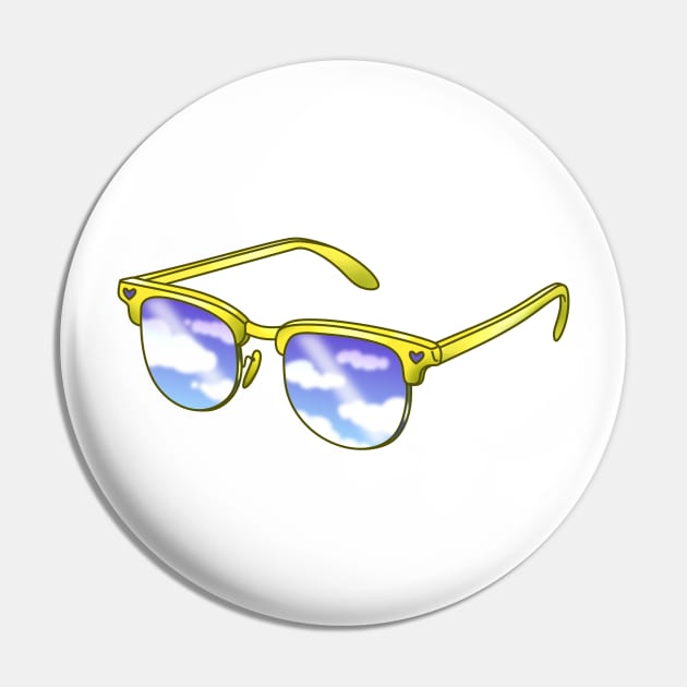 Yellow sunglasses with blue sky lenses Pin by 2dsandy