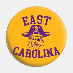 ECU Vintage Retro East Carolina Pirates 80s Pin