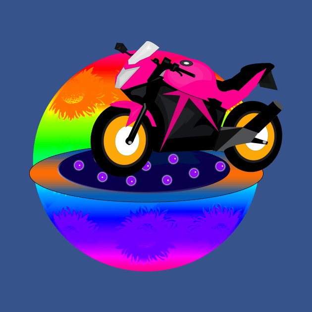 Pink Motorcycle by momomoma