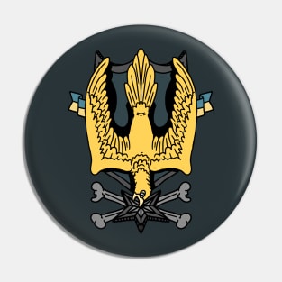 ukrainian hawk striking a soviet star. Pin