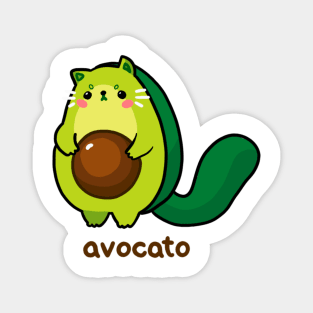 Cat Avacado Magnet