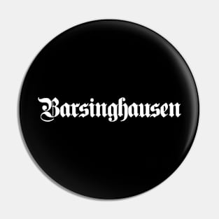 Barsinghausen written with gothic font Pin