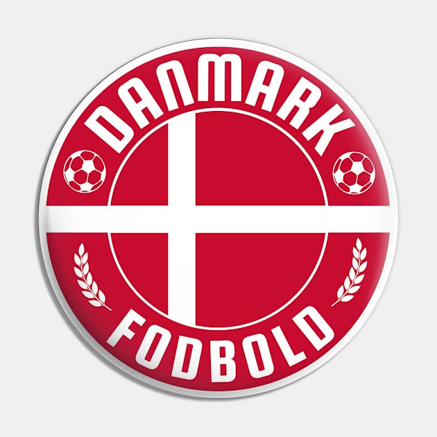 Danmark Football Pin by footballomatic