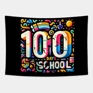 Happy 100 Days Of School Tapestry