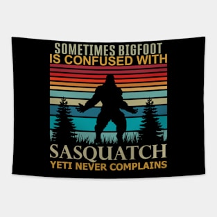 Sometimes Bigfoot is Confused with Sasquatch Yeti Quote Tapestry