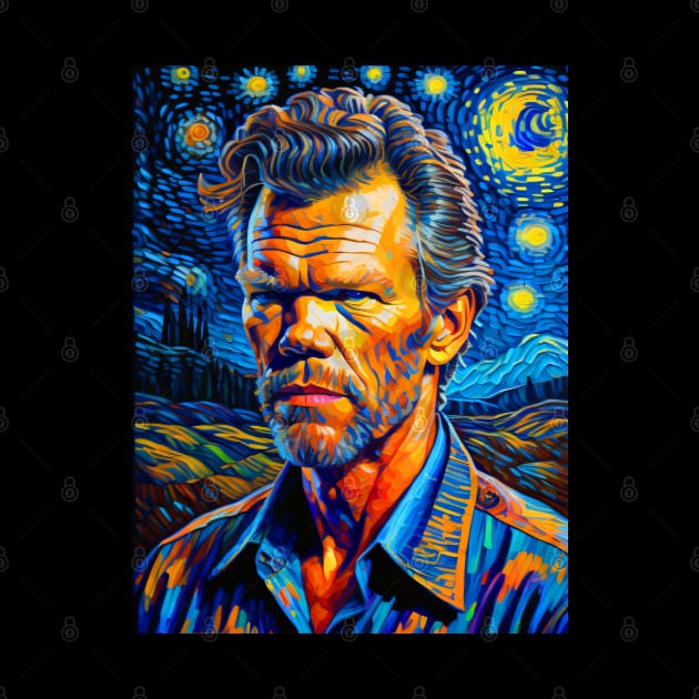 Randy Travis in starry night by FUN GOGH