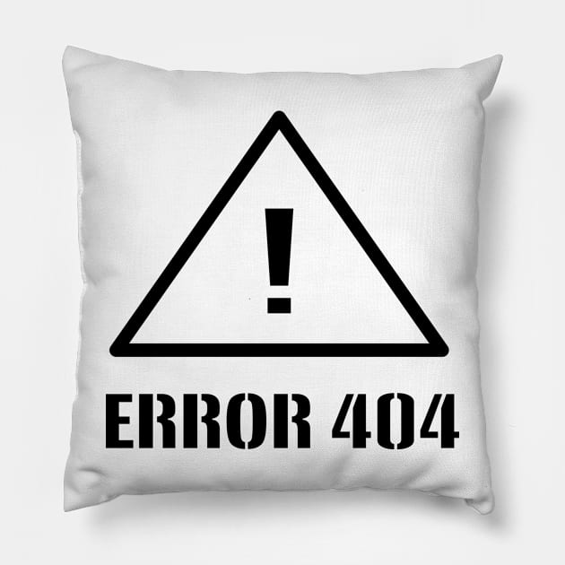 Error 404 System Pillow by Pistacchio Gift