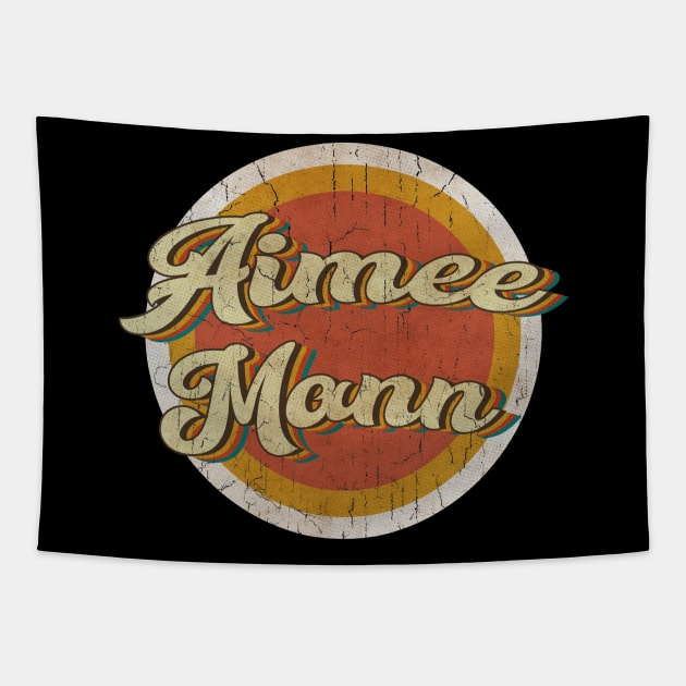 circle vintage Aimee Mann Tapestry by KewanAlasStore