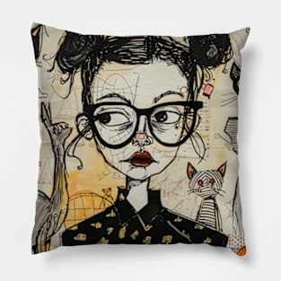 Gothic Girl Pillow