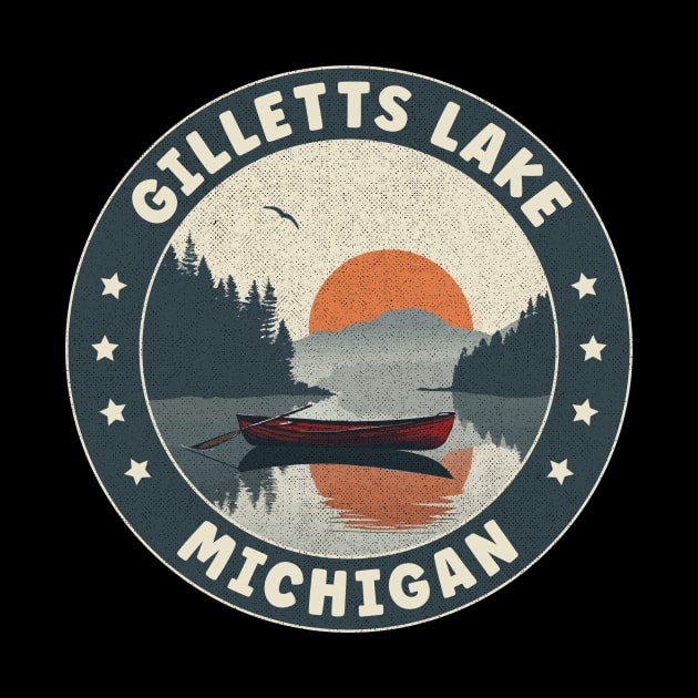 Gilletts Lake Michigan Sunset by turtlestart