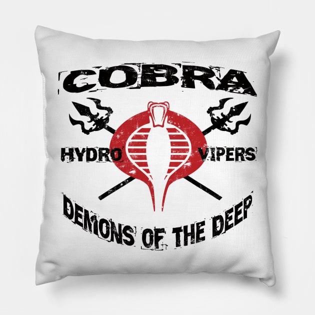 Cobra Command - Hydro-Vipers Pillow by G. Patrick Colvin