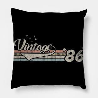 Vintage 1986 Design 34 Years Old 34th birthday for Men Women Pillow