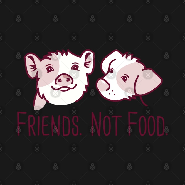 Pig and dog friends by crealizable