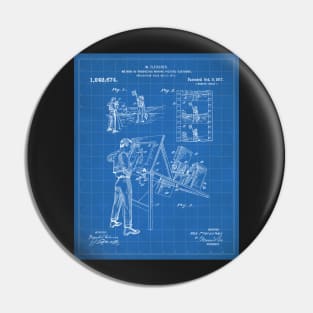 Animation Patent - Cartoonist Home Theater Art - Blueprint Pin