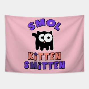 Smol Kitten Smitten Tapestry