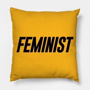 Feminist 01 - Classy, Minimal, Elegant Feminism Typography Pillow