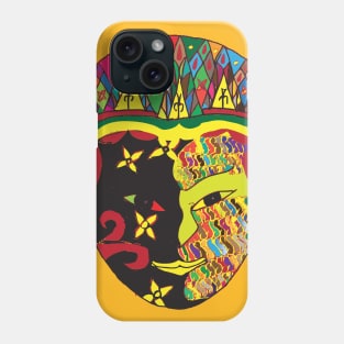 the half color face Phone Case