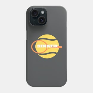 Jannik Sinner Tennis T-Shirt Phone Case