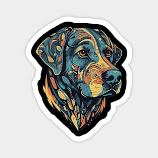 Colorful dog Magnet