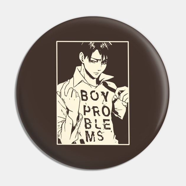 Teenage Angst - Boy Problem Logo design Pin by Al-loony