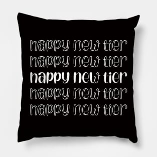 happy new tier Pillow