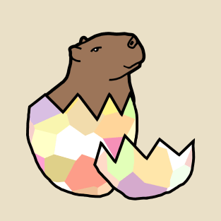 Capybara Hatching from Easter Egg T-Shirt