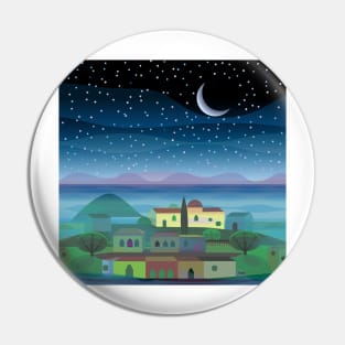 Island Moon Pin