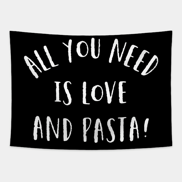 Love and Pasta Tapestry by MessageOnApparel