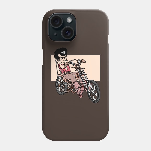 motorcycle chopper Phone Case by jorgejebraws